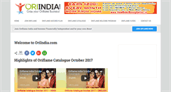 Desktop Screenshot of oriindia.com