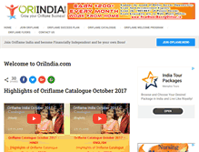 Tablet Screenshot of oriindia.com